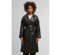 Urban Classics - Ladies Vintage Leather - Trenchcoat - black - XS - Shell: 100% Polyester; Lining: 100% Polyester XS