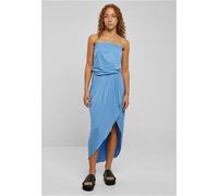 Urban Classics Ladies Viscose Bandeau Dress Asymmetric Cut