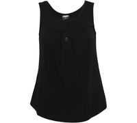 Urban Classics Ladies Viscose Button Up Top Women Tank Top Jersey Button Placket