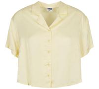 Urban Classics Ladies Viscose Satin Resort Shirt Blouse Shirt Top Loose Fit
