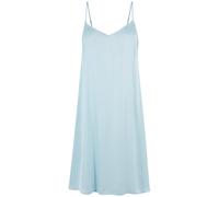 Urban Classics Women's Ladies Viscose Satin Slip Dress, Ocean Blue, L