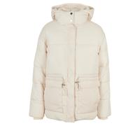 Urban Classics Ladies Waisted Puffer Jacket White Sand size XS | Winter Jackets Outlet | Women | White XS