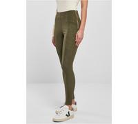 Urban Classics Ladies Washed Faux Leather Pants Leggings Washed Look