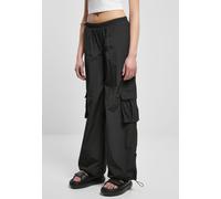 Urban Classics - Ladies Wide Crinkle Nylon Black - Pants - black - S - Shell: 100% Nylon; Lining: 100% Polyester,Synthetics S