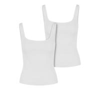 Urban Classics Ladies' Wide Neck Rib Top (2-pack) Top white XL