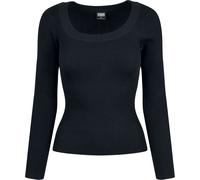 Urban Classics Ladies Wide Neckline Sweater Sweatshirt black L