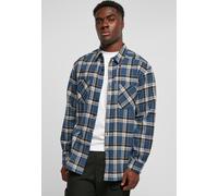 Urban Classics - Lake Check Darkblue/Whitesand - Shirt - blue - S - 55% Cotton, 45% Polyester,Flanell S