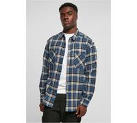Urban Classics Lake Check Shirt Men Plaid Chest Pocket