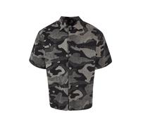 Urban Classics Laser Camo Printed Boxy Short Sleeve Shirt Grey XL Men