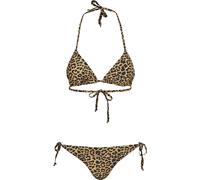 Urban Classics Leopard Print Bikini Bikini Set brown black XS