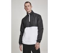 Urban Classics Light Jacket Stand Up Collar Pull Over Jacket Black/White