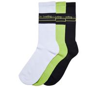 Urban Classics Loading Socks 3-Pack, White/Black/frozenyellow, 39-42