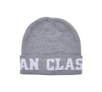 Urban Classics Logo Jaquard Beanie Hat, Grey, One Size