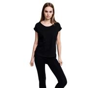 Urban Classics Women's Ladies Long Back Shaped Slub Tee T-Shirt