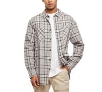Urban Classics - Long Oversized Grey Check Shirt