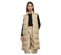 Urban Classics Long Puffer Vest Beige S Woman