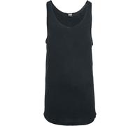Urban Classics Men's Long Shaped Open Edge Loose Tank Sports top, Black (Black 7), M