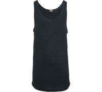 Urban Classics Men's Tank Top Long Shaped Open Edge Loose Sports Black L