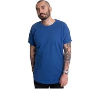 Urban Classics - Long Shaped Turnup Sporty Blue - T-Shirt - blue - S - 100% Cotton,Jersey S