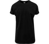Urban Classics Long Shaped Turnup Tee Basic T-Shirt Round Hem Men S-XXL