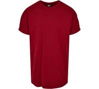 Urban Classics Long Shaped Turnup Tee Basic T-Shirt Round Hem Men S-XXL