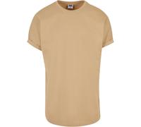 Urban Classics Long Shaped Turnup Tee Basic T-Shirt Round Hem Men S-XXL