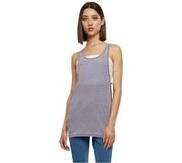 Urban Classics Women's Ladies Loose Burnout Tanktop Sports Shirt, Denimblue, S