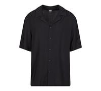 Urban Classics Men's Tb6656-loose Viscose Shirt, Black, L