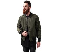 Urban Classics Men's 2-tone Bomber Jacket, Multicolour (Darkolive/Black), S UK