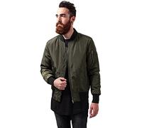 Urban Classics Men's 2-tone Bomber Jacket, Multicolour (Darkolive/Black), S UK