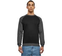 Urban Classics Men's 2-Tone Raglan Crewneck Sweatshirt, Multicoloured (blk/cha 445), Medium