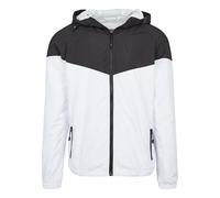 Urban Classics Men's 2-Tone Tech Windrunner Jacket, Multicolour (Black/White 00050),M