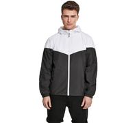 Urban Classics Men's 2-Tone Tech Windrunner Jacket, Wht/Blk, M
