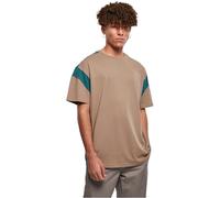 Urban Classics Men's Active Tee T-Shirt, darkkhaki/Teal, L