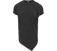 Urban Classics Men's Asymetric Long Tee T-Shirt, Black , M