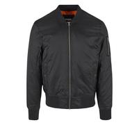 Urban Classics Men's Basic Bomber Jacket, Black (Black 7), XXXXL