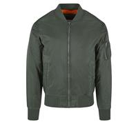 Urban Classics Men's Basic Bomber Jacket, Green (Olive 176), L