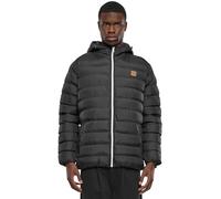Urban Classics Mens Basic Bubble Jacket, Black (Black/White/Black), XL UK
