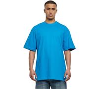 URBAN CLASSICS Men's Basic Crew Neck Tall Tee, Oversized Short Sleeves T-Shirt with Dropped Shoulders, 100% Jersey Cotton, in turquoise, 5XL
