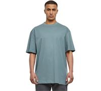 Urban Classics Mens Tall Tee Oversized Short Sleeves T-Shirt With Dropped Shoulders, 100% Jersey Cotton, Dusty Blue, L Plus Extra Tall UK
