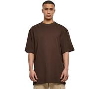 URBAN CLASSICS Men's Basic Crew Neck Tall Tee, Oversized Short Sleeves T-Shirt with Dropped Shoulders, 100% Jersey Cotton, in brown, 4XL