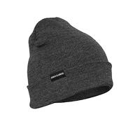 Urban Classics Men's Basic Flap Beanie Knitted hat, Grey (Charcoal 91), One Size