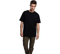 URBAN CLASSICS Men's Basic Oversized T-Shirt, Wide Cut, Long Tee, Short Sleeves Shirt with Crew Neck, 100% Jersey Cotton, in Black, Size: M