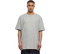 URBAN CLASSICS Men's Basic Oversized T-Shirt, Wide Cut, Long Tee, Short Sleeves Shirt with Crew Neck, 100% Jersey Cotton, in Grey, Size: S