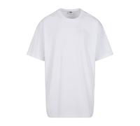 URBAN CLASSICS Men's Basic Oversized T-Shirt, Wide Cut, Long Tee, Short Sleeves Shirt with Crew Neck, 100% Jersey Cotton, in White, Size: XL