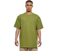 URBAN CLASSICS Men's Basic Oversized T-Shirt, Wide Cut, Long Tee, Short Sleeves Shirt with Crew Neck, 100% Jersey Cotton, in Newolive, Size: XL