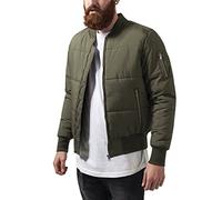 Urban Classics Men's Basic Quilt Bomber Jacket, Green (Olive 176), XL
