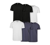 Urban Classics Men's Basic Tee 6-Pack XXL blk/blk/wht/wht/NVY/NVY, Blk/Blk/Wht/Wht/NVY/NVY, XXL