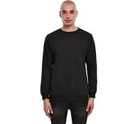 Urban Classics Men's Basic Terry Crew, Black, S