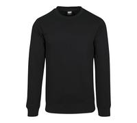 Urban Classics Men's Basic Terry Crew Sweatshirt, Black (Black 00007), L